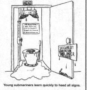 Blowing sanitary tanks from Jeff Bacon's Broadside cartoon