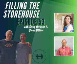 Image of Doug Nordman, his daughter Carol Pittner, and podcast hosts Stu Grazier and David Gutierrez of Filling The Storehouse podcast on Raising Your Money-Savvy Family For Next Generation Financial Independence