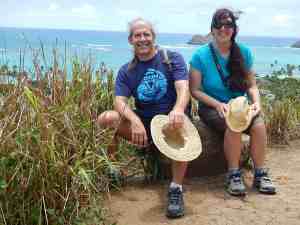 Image of Doug and Marge Nordman hiking the Lanikai Pillboxes trail on Oahu as a metaphor for healthy living. | The-Military-Guide.com