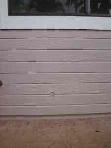 Seen from the outside wall, with the decorative cover removed.