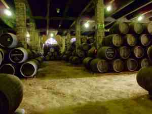 Image of sherry barrels at Gonzalez Byass bodega in Jerez de la Frontera, Spain | The-Military-Guide.com