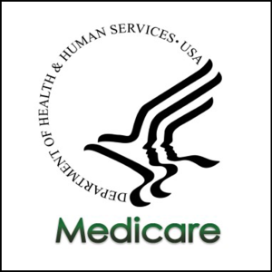 This image should link directly to the Medicare website. Image of the Department of Health & Human Services Medicare logo | MilitaryFinancialIndependence.com