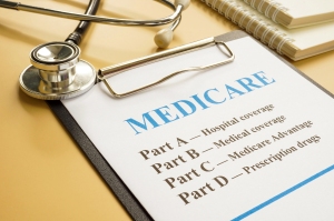 Part B has a bunch of plans with it, starting with letter F and going all the way to N. Image of stethoscope and clipboard showing Medicare Part A - Hospital coverage, Part B - Medical coverage, Part C - Medicare Advantage, and Part D - Prescription medications | MilitaryFinancialIndependence.com