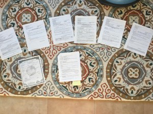 Image of eight separate forms filled out by the author as a conservator (for the Denver probate court) to close out the conservatorship after his father died. | MilitaryFinancialIndependence.com